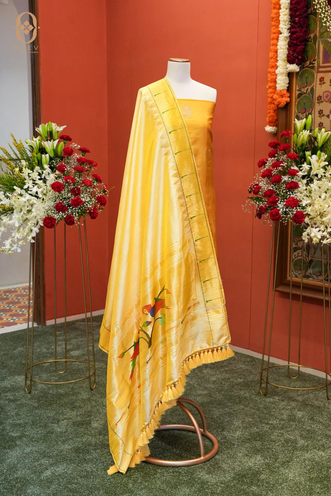 Katan Silk Paithani Suit Set
