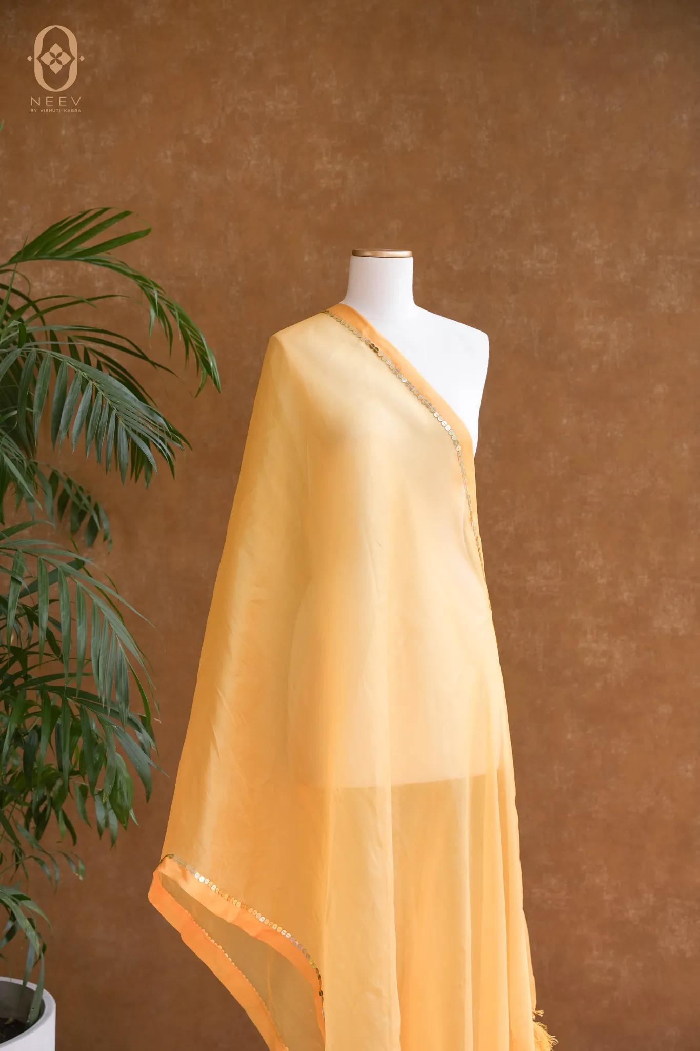 Kora Silk Handwork Dupatta