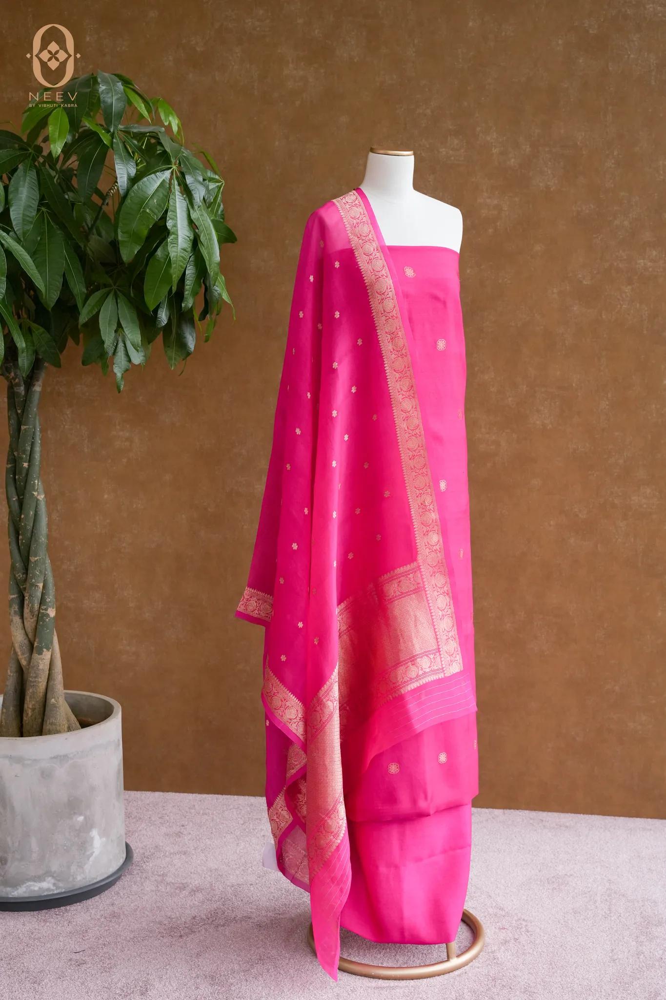 Chinia Silk Boota Suit Set