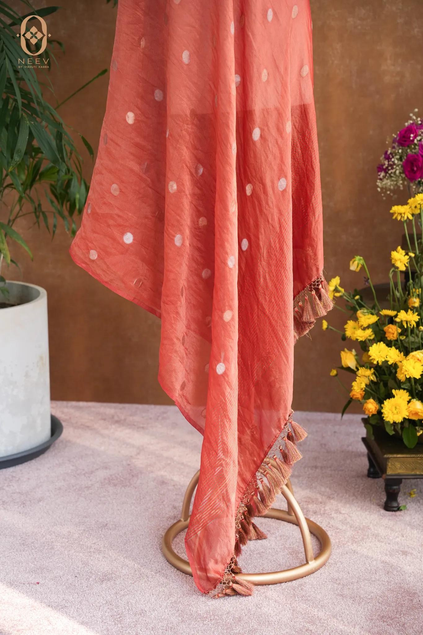 Tissue Silk Boota Dupatta