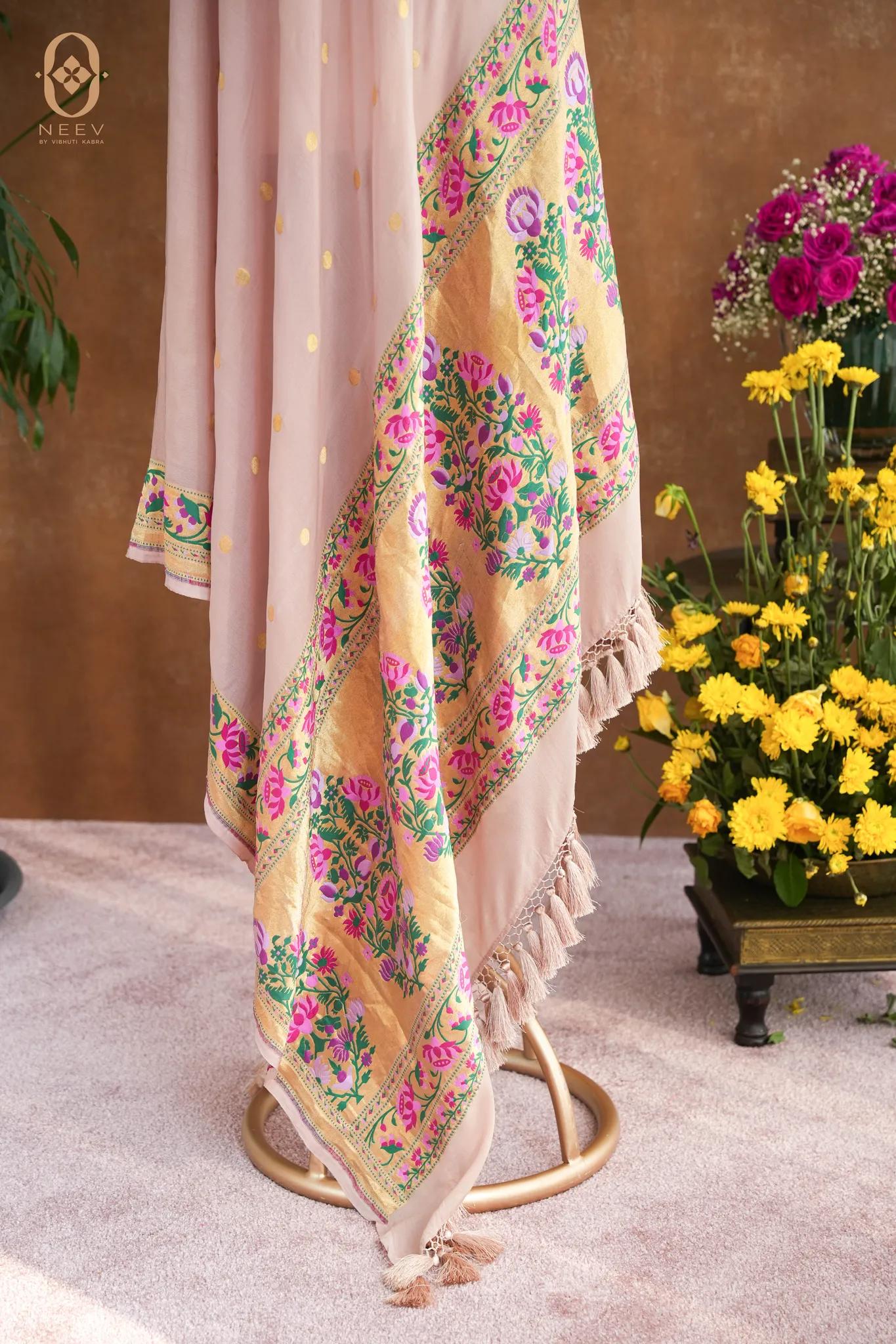 Georgette Meenakari Dupatta