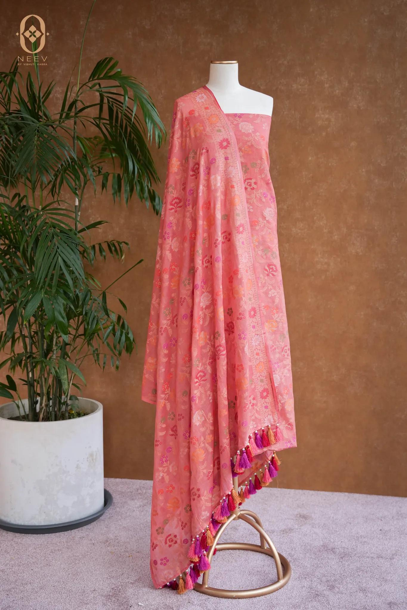 Ektara Cotton Multi Meenakari Suit Set