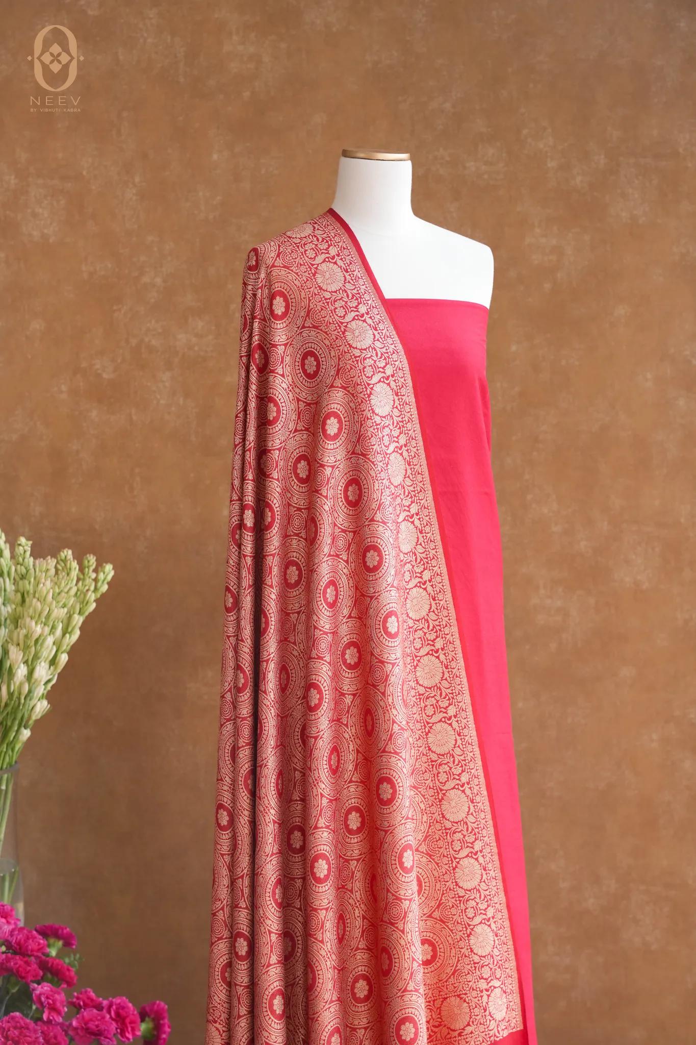 Neev Premium Silk Suit With Infinite Dhruvtara Dupatta