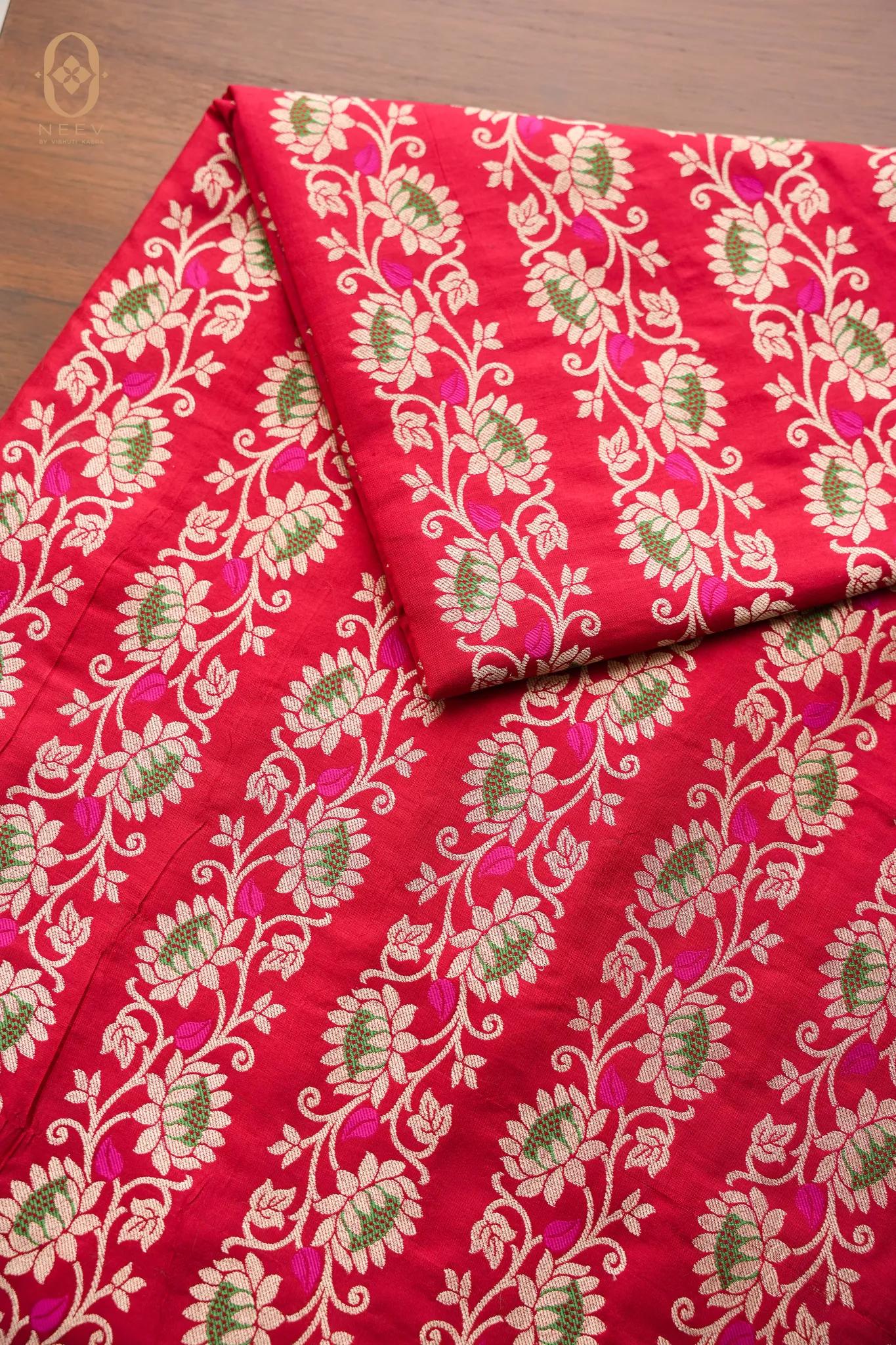 Katan Silk Rose Fabric