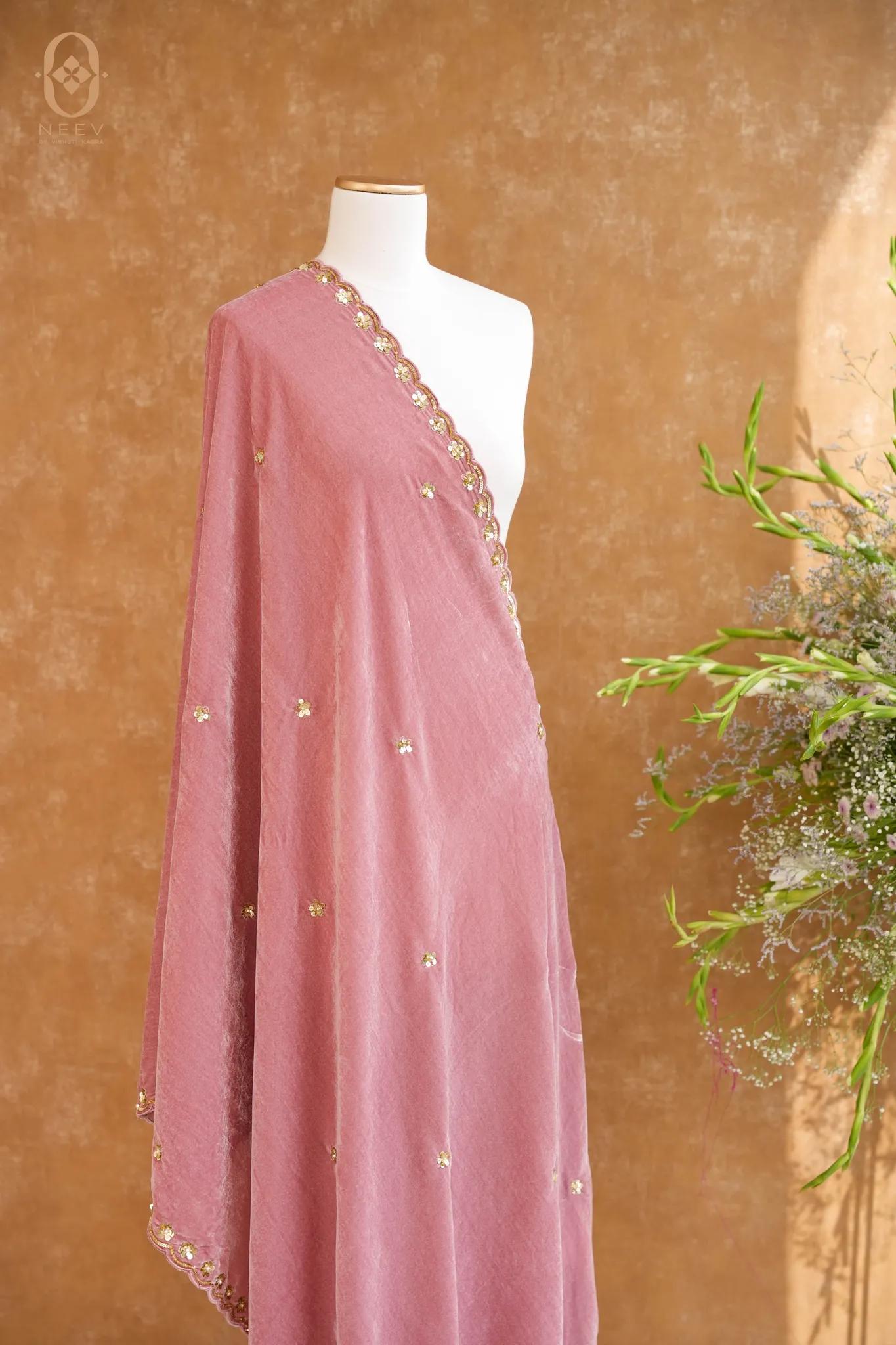 Velvet Handwork Dupatta