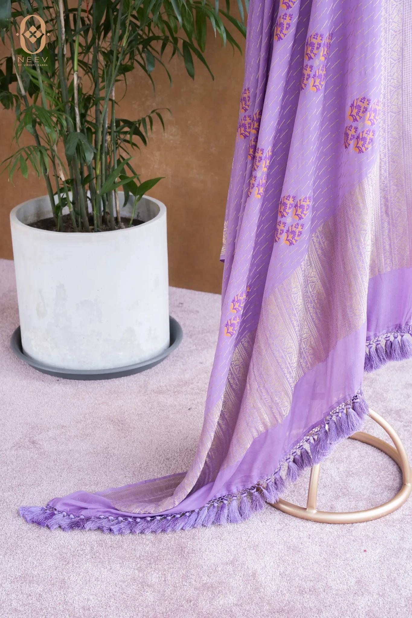 Multi Meenakari Munga Silk Suit Set