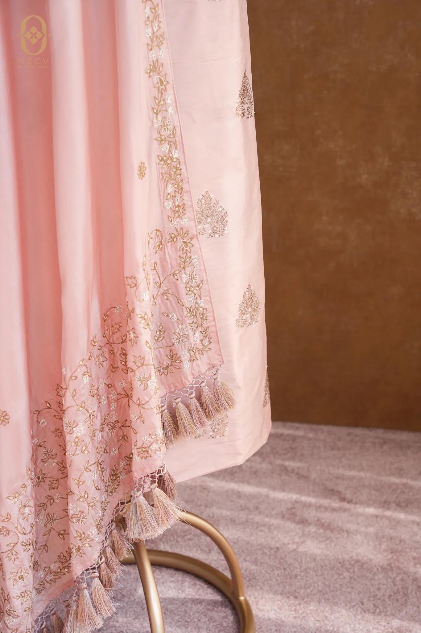 Katan Silk Antique Zari Suit Set