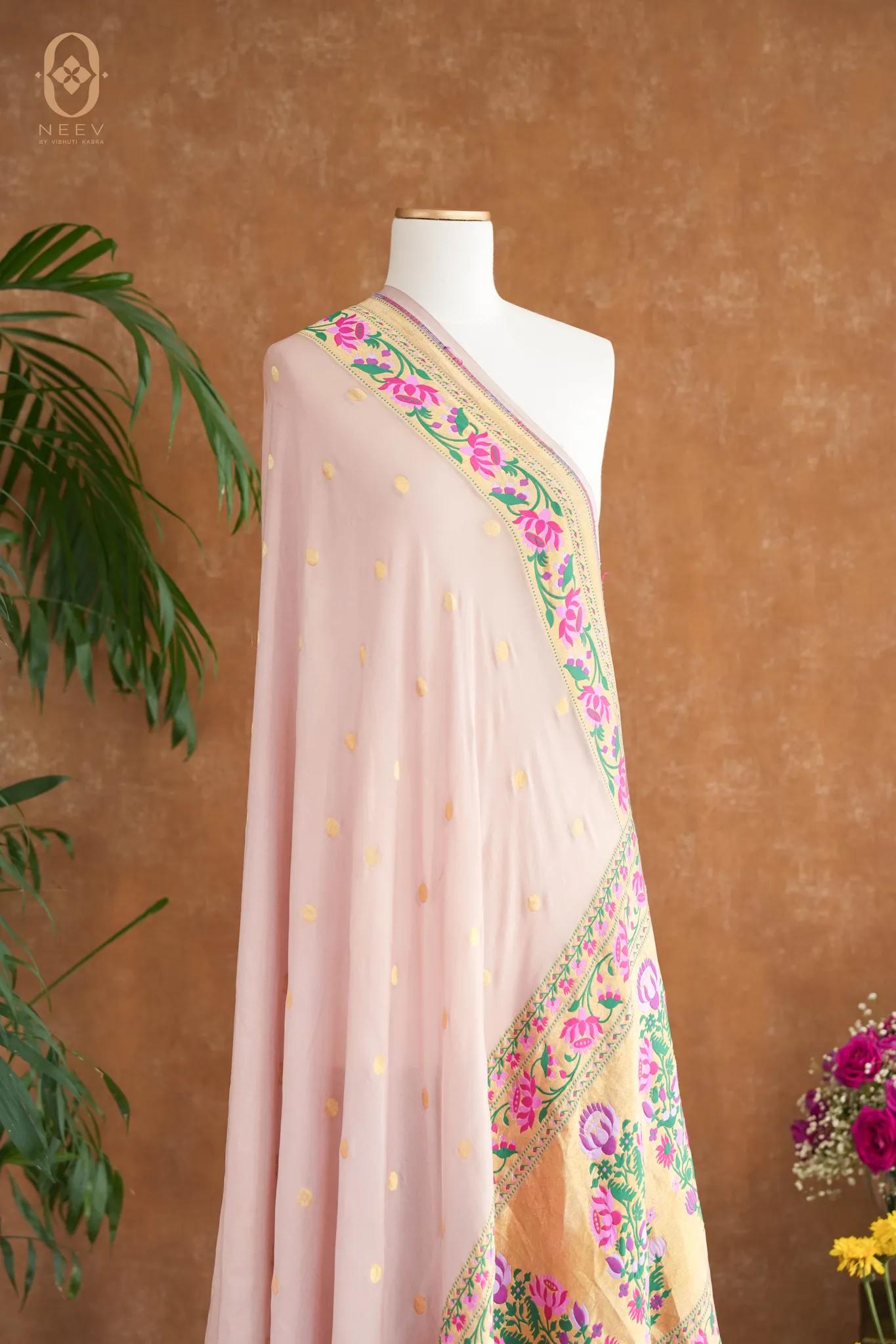 Georgette Meenakari Dupatta