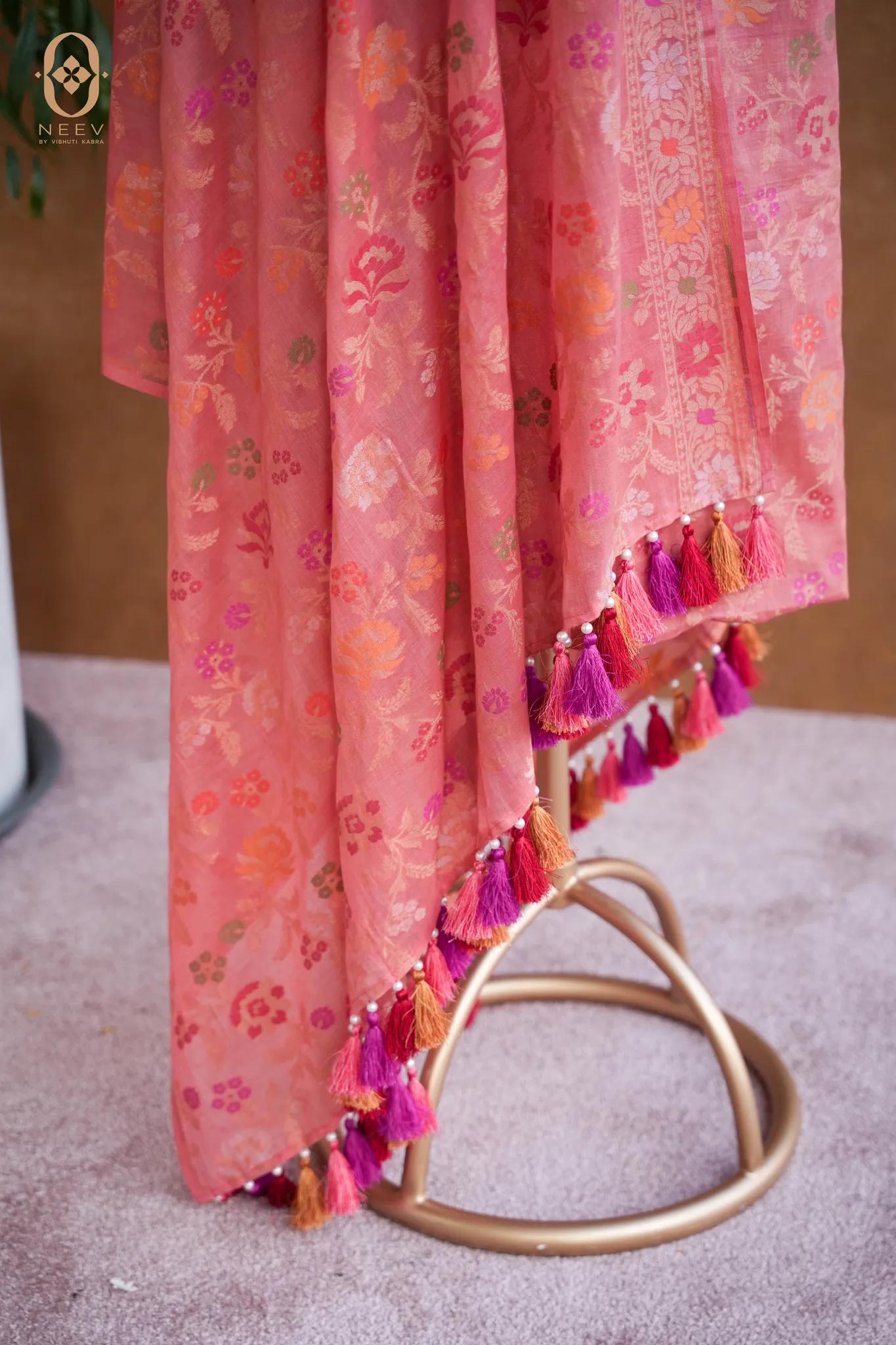 Ektara Cotton Multi Meenakari Suit Set