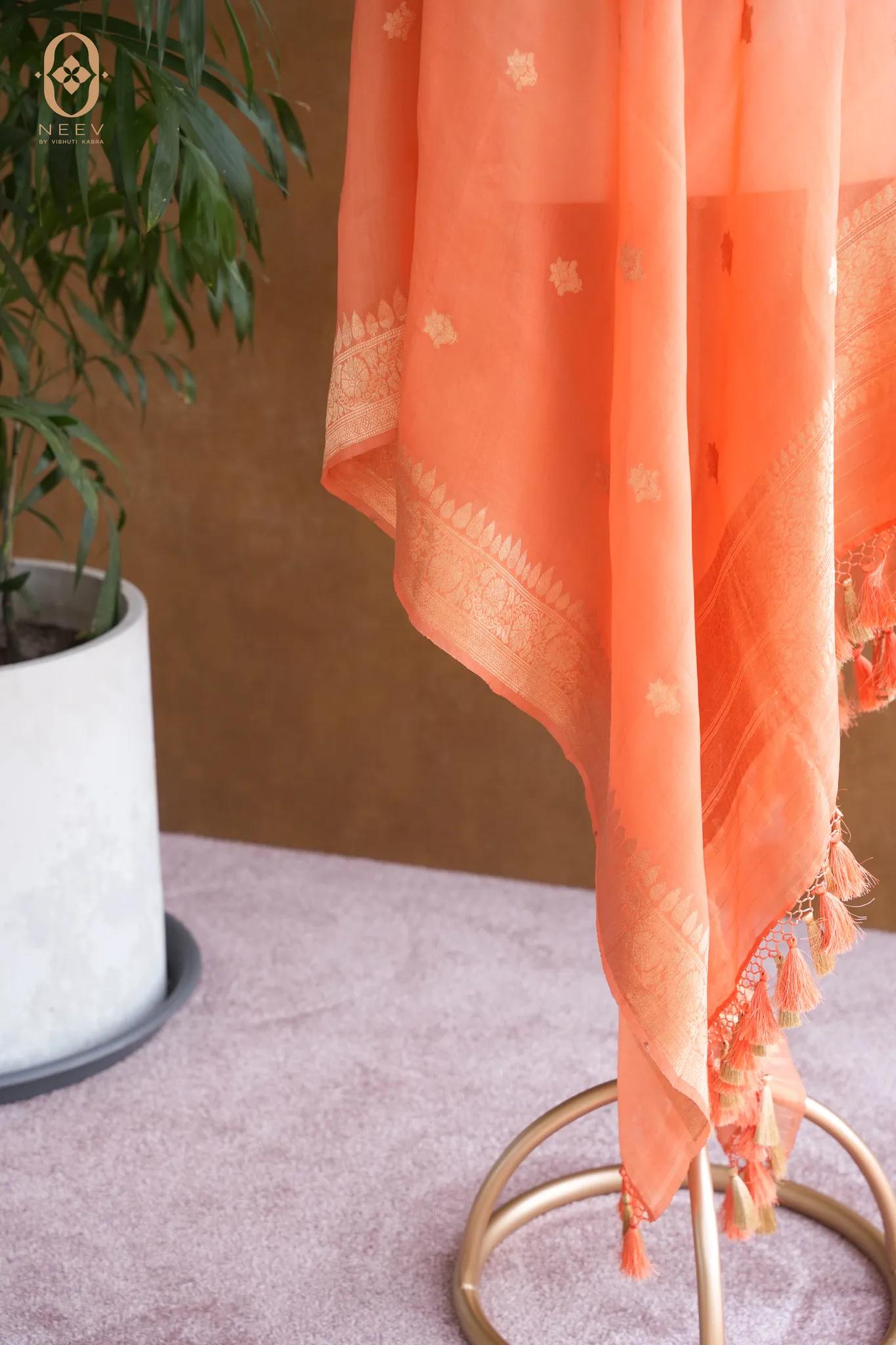 Kora Silk Boota Dupatta